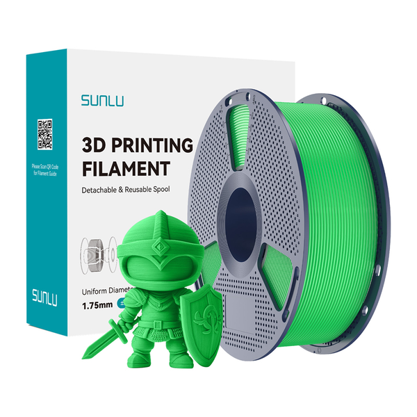 SUNLU PLA+ szál zöld 175 mm FDM 3D nyomtatóhoz PLA+ G