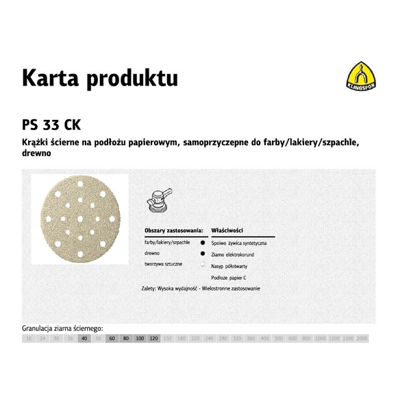 Комплект 50 абразивни дискове, Klingspor, Gold