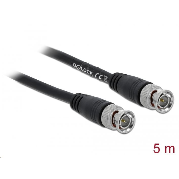 Delock BNC csatlakozódugóval - BNC csatlakozódugóval 5 m kábel (80084)