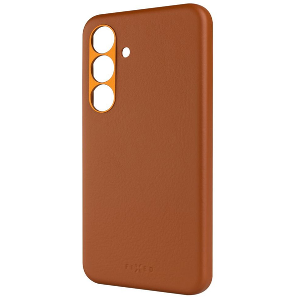 FIXED MagLeather Qi2 Samsung Galaxy S25 MagSafe barna tok