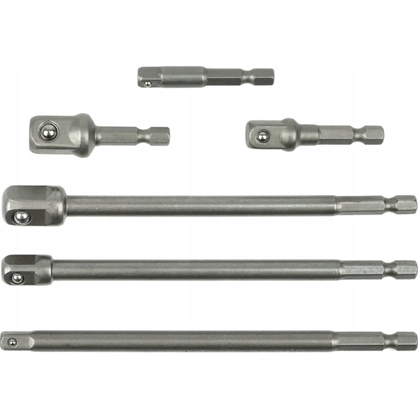 Zestaw narzędzi Geko Kpl. adapterów do nasadek HEX 1/4" 3/8" 1/2" 6el. (50)