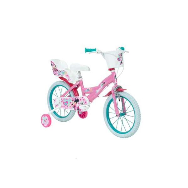 Huffy Disney Minnie egér Gyermek kerékpár 16" - Rózsaszín/Kék mintás