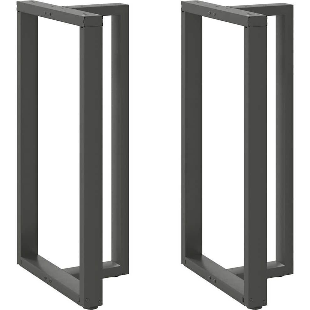 2 db antracit acél bárasztal lábak T-alakú 60x35x(110-111) cm (4013106)