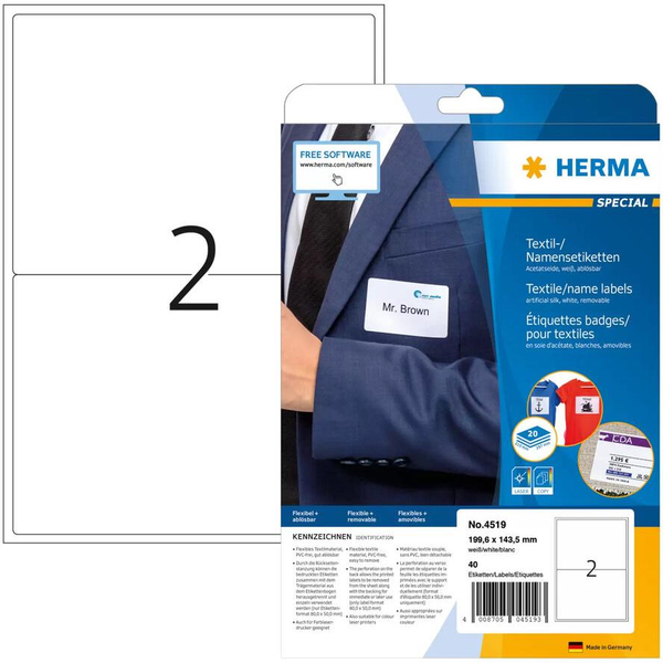 Jmenovky Herma 4519