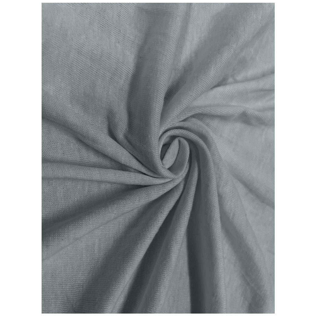 Kaptan Jersey Lux sheet, 90 × 200 cm, light grey (5693217795-010)