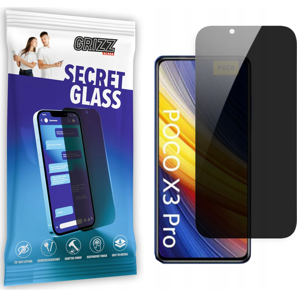  GrizzGlass Szkło prywatyzujące GrizzGlass SecretGlass do Xiaomi POCO X3 Pro
