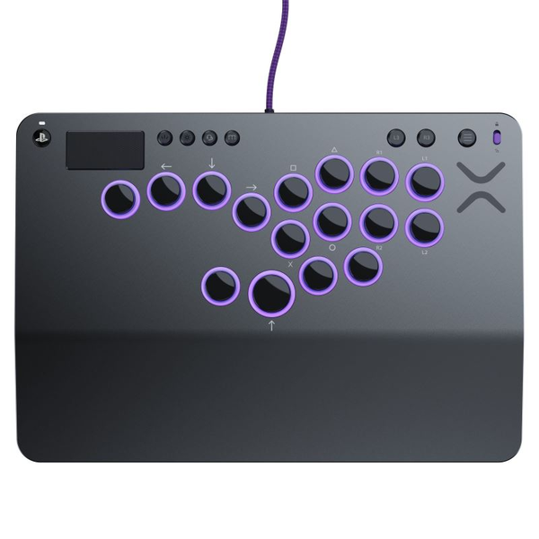 PDP Victrix Pro KO Leverless Fight Stick Сив USB Щурвал на самолет Персонален компютър, PlayStation 4, PlayStation 5