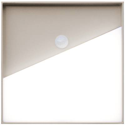 ECO-Light MEG + PIR (9490-Q-PIR SA) LED-es fali lámpa mozgásjelzővel Fixen beépített LED-es 5 W LED Homok (9490-Q-PIR SA)