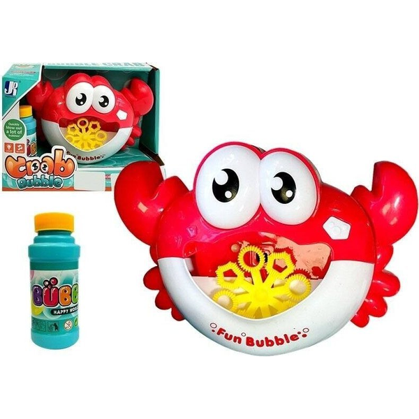  LeanToys Maszyna do Baniek Mydlanych Krab Czerwony LEAN Toys
