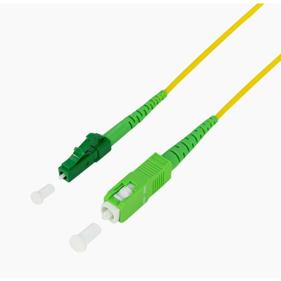 Logilink Fiber simplex patch cord, OS2 SM G.657.A2, SC/APC to LC/APC, 1 m