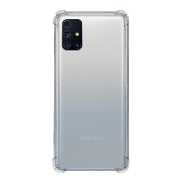 ROAR JELLY ARMOR műanyag telefonvédő (szilikon keret, közepesen ütésálló, légpárnás sarok) ÁTLÁTSZÓ [Samsung Galaxy M31s (SM-M317F)]