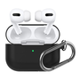 Phoner Simple Apple Airpods Pro szilikon tok akasztóval fekete (PN-CP-P1-3-BK)