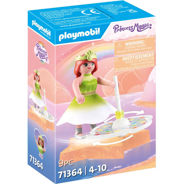 Playmobil Princess Magic - Szivárványpörgettyű hercegnővel