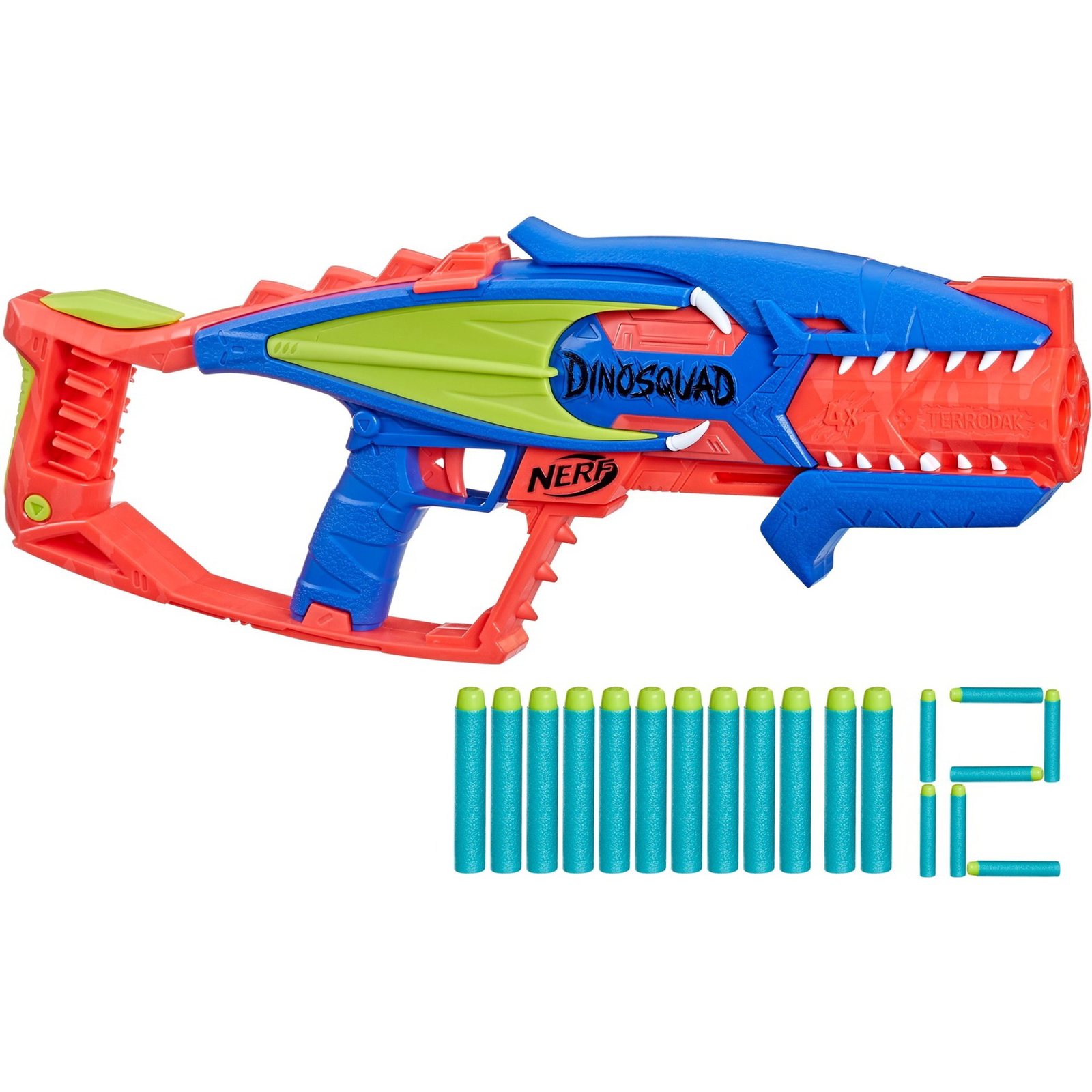 Nerf - Dinosquad: Terrodak - Бластер с 12 стрелички — F6313