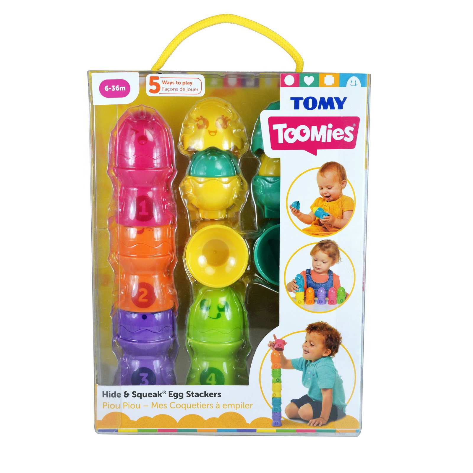 Tomy Toomies Hide & Squeak Egg Stackers (E73083)