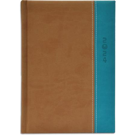 Toptimer Milano B6 2024 Napi naptár - Barna/Türkiz