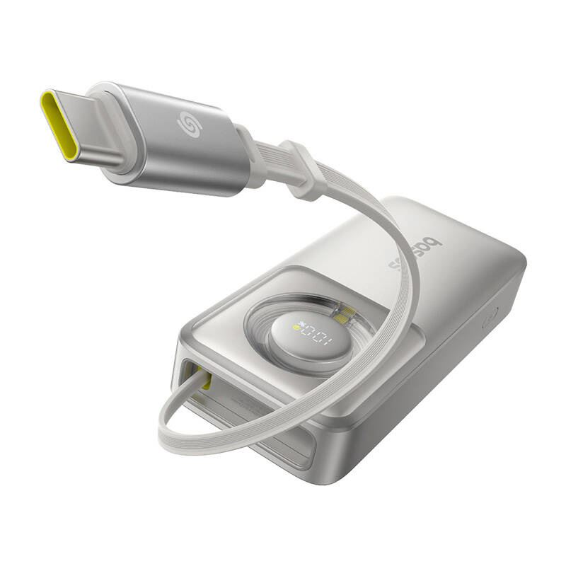 Baseus Free2Pull Power Bank 10000mAh 30W szürke (P10073701843-00) (P10073701843-00)