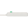 Разклонител Brennenstuhl Eco-Line, Светещ ключ, 3 гнезда, Кабел H05VV-F 3G1.5, 1.5 м, Бял