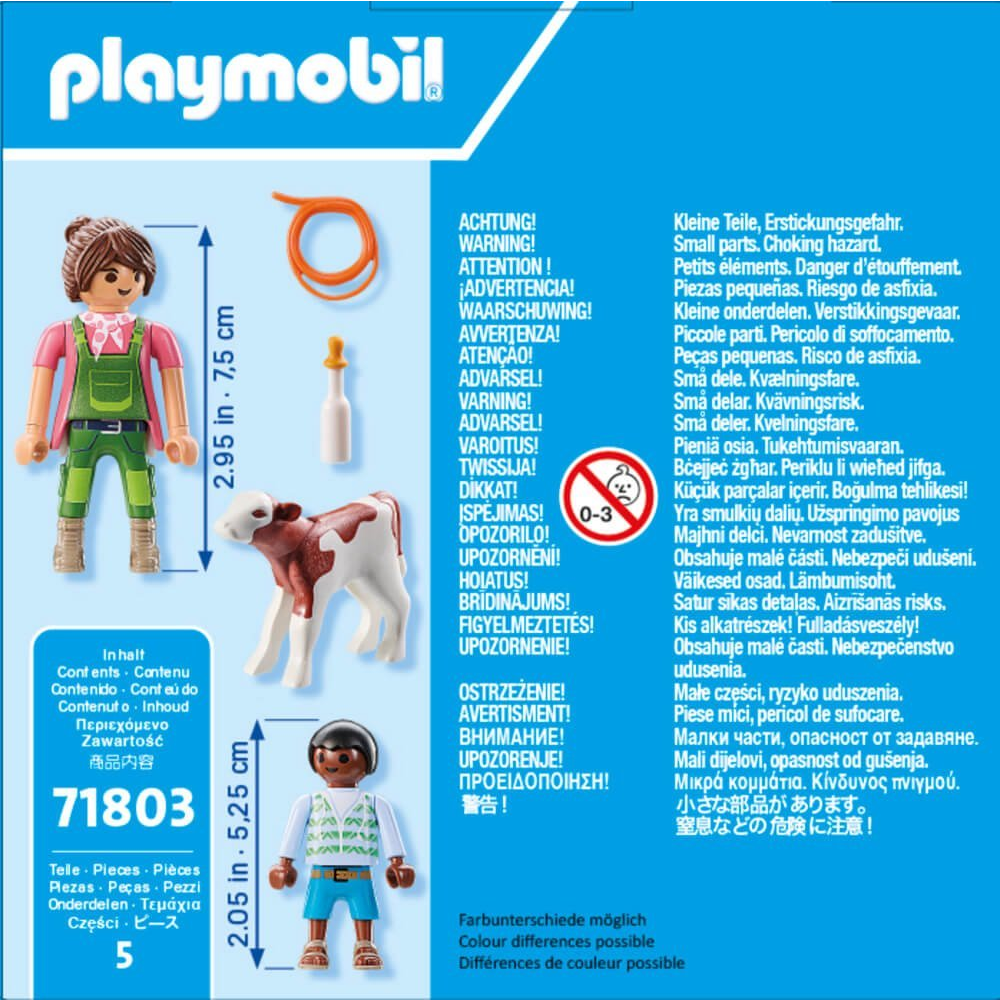 Playmobil 71803 Duopack - Farmer és gyermek a borjúval (71803)