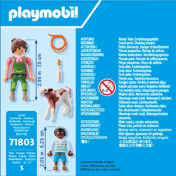 Playmobil 71803 Duopack - Farmer és gyermek a borjúval