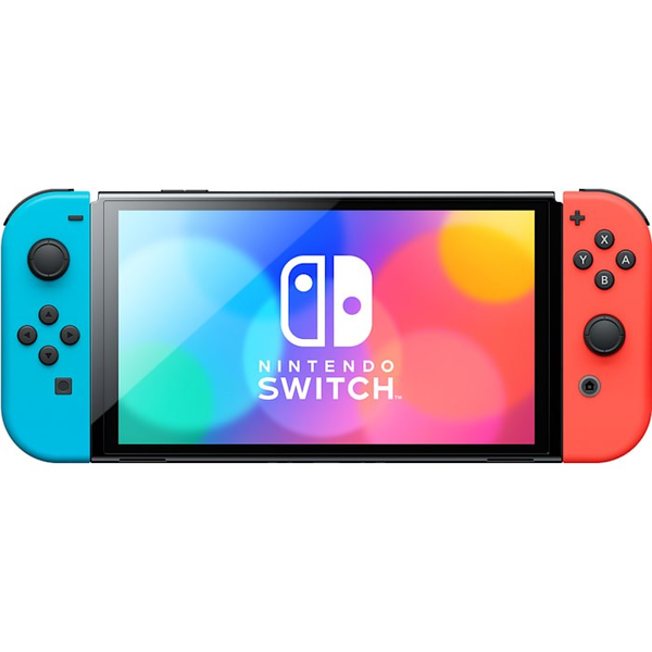 Nintendo Switch OLED портативна конзола за игра 17,8 см (7") 64 GB Тъчскрийн Wi-Fi Черен, Син, Червен