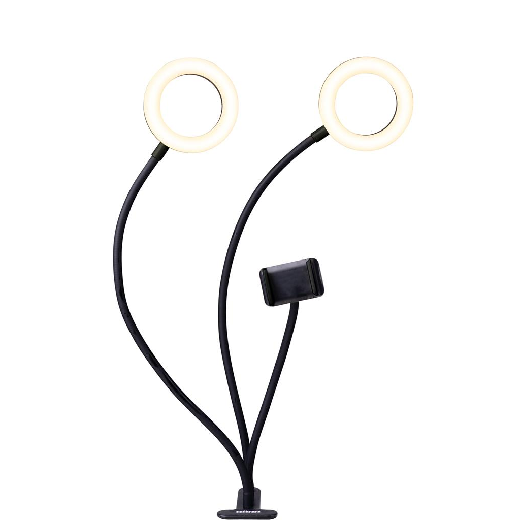 Dörr SLR-12 Bi-Color Vlogger állvány + 2 LED lámpa - Fekete (D371047)
