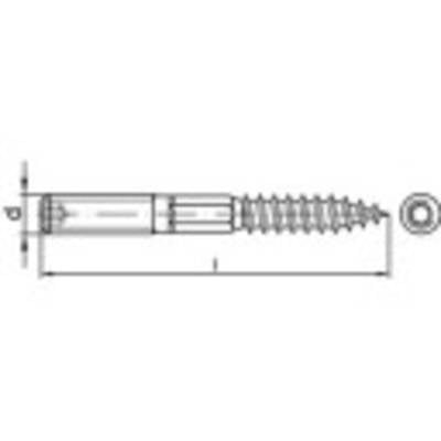 TOOLCRAFT 1069972 Tőcsavar M8 120 mm 88149 Nemesacél A2 50 db (1069972)