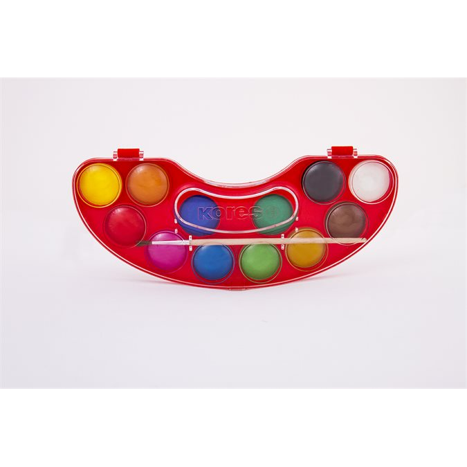 Kores Aquarellos 30mm/gomb Vízfesték - 12 színű (30102)