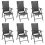 7 részes fekete polyrattan kerti étkezőgarnitúra