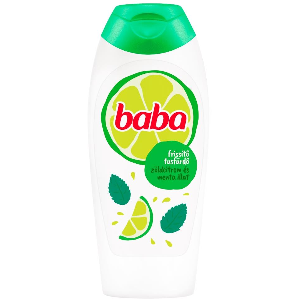 Baba zöldcitrom & menta tusfürdő 400 ml (8712561021807)