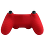 FR-TEC Basics PS4 kontroller gumiborítás és analóg kupak piros (FT0016)