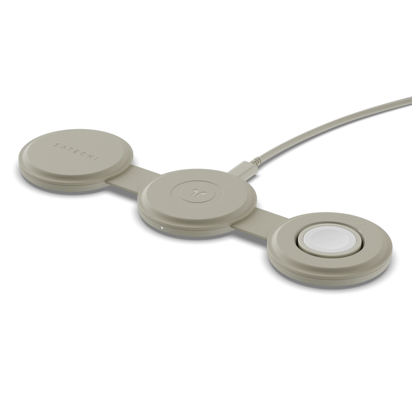 OntheGo Wireless Charger mit QI2, Sand, 3 in 1, 15W, ST-QTG31W