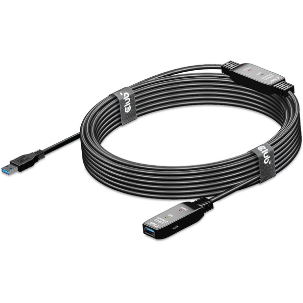 CLUB3D CAC-1405 USB kábel 10 M USB 3.2 Gen 2 (3.1 Gen 2) USB A Fekete