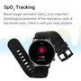 Haylou RS3 LS04 Smart Watch Smartwatch 1.2-Inch AMOLED Screen GPS 5ATM Waterproof Heart Rate Monitor Fekete EU