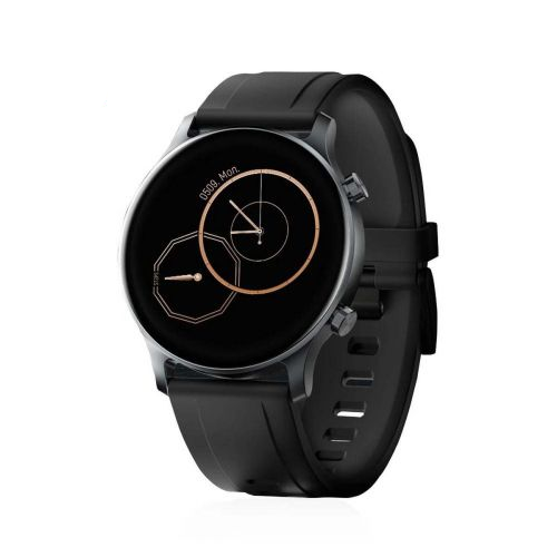 Haylou RS3 LS04 Smart Watch Smartwatch 1.2-Inch AMOLED Screen GPS 5ATM Waterproof Heart Rate Monitor Fekete EU