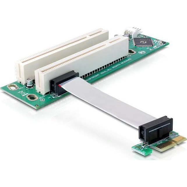 Y Riser Karte fĂĽr 2HE M50FCP Slot#1 2x PCIe 5.0 1x DW 1x SW 1x FHFL double width x16/x16, 1x FHHL x16/x16 (FCP2URISER1DW)