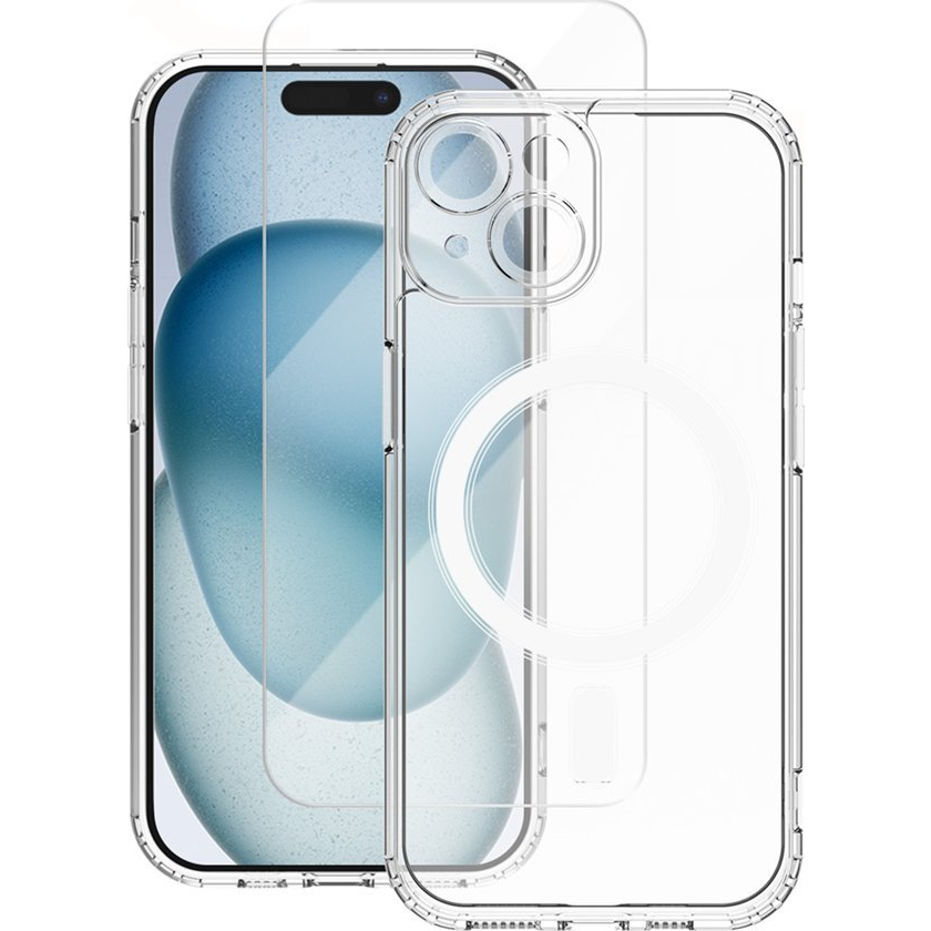 VMax Tok + Üvegfólia - iPhone 12, Átlátszó (GSM176948)