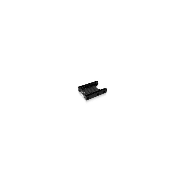 Einbaurahmen IcyDock  2x6,3cm IDE/SATAD in 3,5" HDD/SSD sw