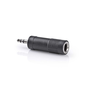 Nedis sztereó audio adapter, 3.5 mm Dugasz, 6.35 mm Aljzat, nikkelezett, ABS, fekete, 10db (CAGP22935BK)