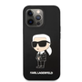 Karl Lagerfeld tok fekete (KLHCP13LSNIKBCK) Iphone 13 Pro készülékhez