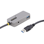 StarTech.com U01043-USB-EXTENDER hálózati csatlakozó USB 3.2 Gen 1 (3.1 Gen 1) Type-A 5000 Mbit/s Fekete, Ezüst