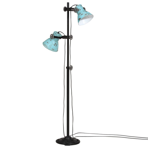 kopott kék állólámpa 25 W 25x25x90/160 cm E27