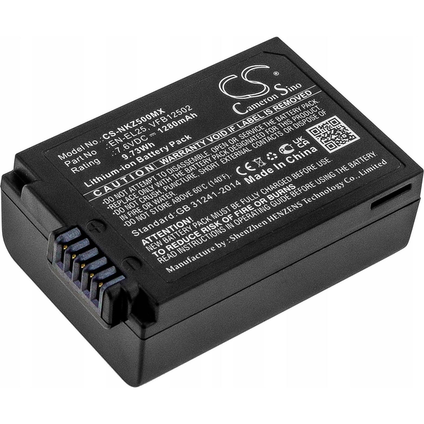 Akkumulátor Cameron Sino CS-NKZ500MX 1280 mAh Nikon fényképezőgéphez