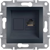 Schneider EPH4300171 ASFORA antracit 1xRJ45 Cat5e UTP aljzat