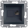 Schneider EPH4300171 ASFORA antracit 1xRJ45 Cat5e UTP aljzat