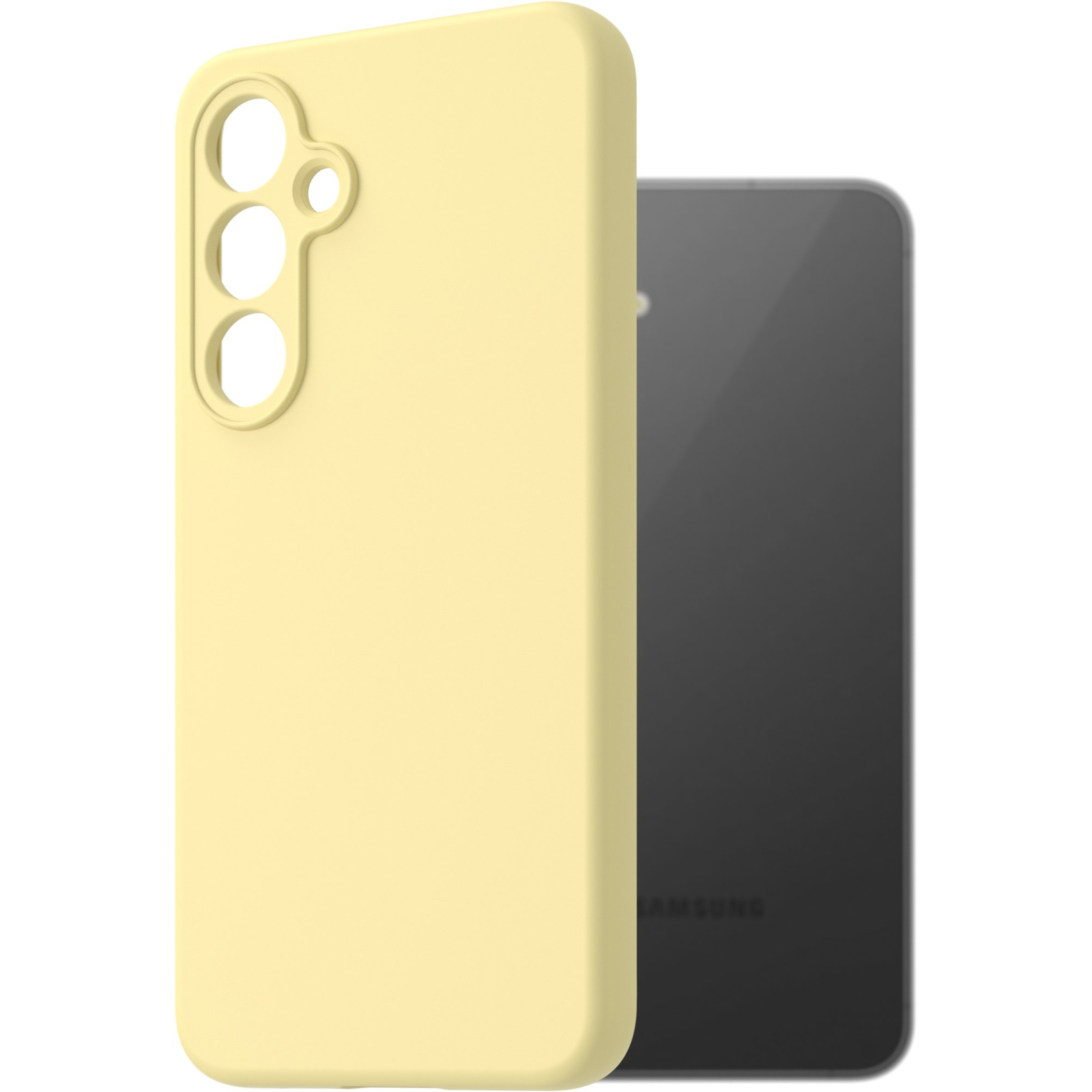 AlzaGuard Premium Silicone Case Samsung Galaxy S24 FE sárga tok (AGD-PCS426Y)