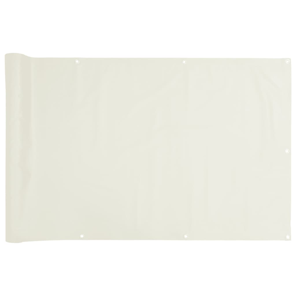 fehér PVC kerti belátás elleni paraván 500x120 cm