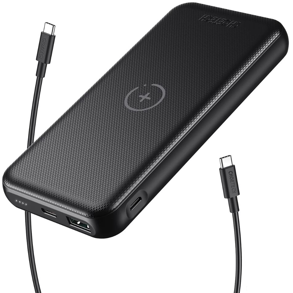 Choetech B650 Power Bank 10000mAh PD18W, 10W Vezetéknélküli Töltővel (B650)