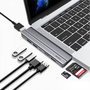 WiWU HUB T9 Ethernet 8-in-1 (Type C to -2xHDMI2 + 2xUSB3.0 + 1xUSB2.0 + SD + TF + PD) Szürke