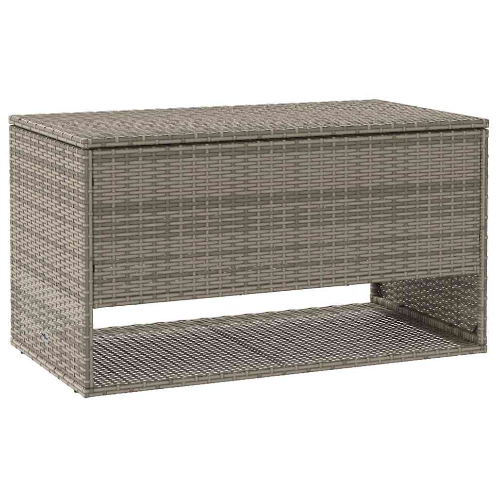szürke polyrattan kültéri párna doboz 100x55x55,5 cm (4104143)